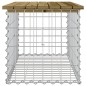 vidaXL Banco jardín diseño gaviones madera pino impregnada 83x44x42 cm vidaXL Banco jardín diseño gaviones madera pino impregnada 83x44x42 cm