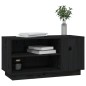 vidaXL Mueble de TV madera maciza de pino negro 80x35x40,5 cm vidaXL Mueble de TV madera maciza de pino negro 80x35x40,5 cm