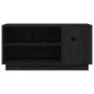 vidaXL Mueble de TV madera maciza de pino negro 80x35x40,5 cm vidaXL Mueble de TV madera maciza de pino negro 80x35x40,5 cm