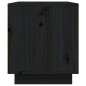 vidaXL Mueble de TV madera maciza de pino negro 80x35x40,5 cm vidaXL Mueble de TV madera maciza de pino negro 80x35x40,5 cm