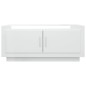 vidaXL Mesa de centro madera contrachapada blanco brillo 102x50x45 cm vidaXL Mesa de centro madera contrachapada blanco brillo 102x50x45 cm