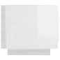 vidaXL Mesa de centro madera contrachapada blanco brillo 102x50x45 cm vidaXL Mesa de centro madera contrachapada blanco brillo 102x50x45 cm