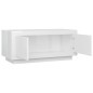 vidaXL Mesa de centro madera contrachapada blanco brillo 102x50x45 cm vidaXL Mesa de centro madera contrachapada blanco brillo 102x50x45 cm