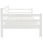 vidaXL Sofá cama de madera maciza de pino blanco 90x200 cm vidaXL Sofá cama de madera maciza de pino blanco 90x200 cm