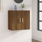 vidaXL Armario de pared madera contrachapada marrón roble 60x30x60 cm vidaXL Armario de pared madera contrachapada marrón roble 60x30x60 cm