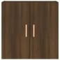 vidaXL Armario de pared madera contrachapada marrón roble 60x30x60 cm vidaXL Armario de pared madera contrachapada marrón roble 60x30x60 cm