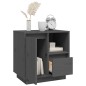 vidaXL Mesita de noche madera maciza de pino gris 50x34x50 cm vidaXL Mesita de noche madera maciza de pino gris 50x34x50 cm