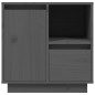 vidaXL Mesita de noche madera maciza de pino gris 50x34x50 cm vidaXL Mesita de noche madera maciza de pino gris 50x34x50 cm