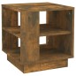 vidaXL Mesa de centro madera contrachapada roble ahumado 40x40x43 cm