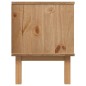 vidaXL Mueble TV OTTA madera maciza pino marrón y gris 113,5x43x57 cm