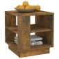 vidaXL Mesa de centro madera contrachapada roble ahumado 40x40x43 cm