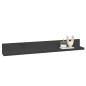 vidaXL Estantes de pared 2 uds madera maciza de pino gris 80x11x9 cm vidaXL Estantes de pared 2 uds madera maciza de pino gris 80x11x9 cm