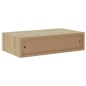 vidaXL Estante con cajón de pared MDF roble y blanco 40x23,5x10 cm vidaXL Estante con cajón de pared MDF roble y blanco 40x23,5x10 cm