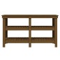 vidaXL Banco de trabajo madera maciza pino marrón miel 142,5x50x80 cm vidaXL Banco de trabajo madera maciza pino marrón miel 142,5x50x80 cm