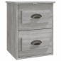 vidaXL Mesita de noche de pared gris Sonoma 41,5x36x53 cm vidaXL Mesita de noche de pared gris Sonoma 41,5x36x53 cm