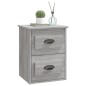 vidaXL Mesita de noche de pared gris Sonoma 41,5x36x53 cm vidaXL Mesita de noche de pared gris Sonoma 41,5x36x53 cm