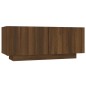 vidaXL Mueble TV madera contrachapada color marrón roble 100x35x40 cm vidaXL Mueble TV madera contrachapada color marrón roble 100x35x40 cm