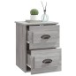 vidaXL Mesita de noche de pared gris Sonoma 41,5x36x53 cm vidaXL Mesita de noche de pared gris Sonoma 41,5x36x53 cm