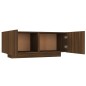 vidaXL Mueble TV madera contrachapada color marrón roble 100x35x40 cm vidaXL Mueble TV madera contrachapada color marrón roble 100x35x40 cm
