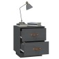 vidaXL Mesitas de noche 2 uds madera maciza pino gris 40x34x45 cm vidaXL Mesitas de noche 2 uds madera maciza pino gris 40x34x45 cm