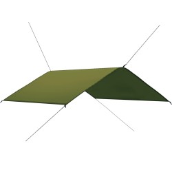 vidaXL Lona de exterior verde 4x4 m