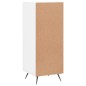 vidaXL Aparador de madera contrachapada blanco brillante 34,5x34x90 cm vidaXL Aparador de madera contrachapada blanco brillante 34,5x34x90 cm