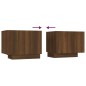 vidaXL Mueble TV madera contrachapada color marrón roble 100x35x40 cm vidaXL Mueble TV madera contrachapada color marrón roble 100x35x40 cm