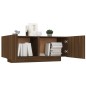 vidaXL Mueble TV madera contrachapada color marrón roble 100x35x40 cm vidaXL Mueble TV madera contrachapada color marrón roble 100x35x40 cm