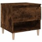vidaXL Mesita de noche madera contrachapada roble ahumado 50x46x50 cm vidaXL Mesita de noche madera contrachapada roble ahumado 50x46x50 cm