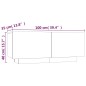 vidaXL Mueble TV madera contrachapada color marrón roble 100x35x40 cm vidaXL Mueble TV madera contrachapada color marrón roble 100x35x40 cm