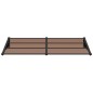 vidaXL Marquesina de puerta policarbonato negro 199x90 cm