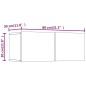 vidaXL Muebles TV 2 uds madera contrachapada roble marrón 80x30x30 cm