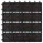 vidaXL Baldosas de porche de WPC 30x30 cm 1 m² marrón oscuro 11 uds vidaXL Baldosas de porche de WPC 30x30 cm 1 m² marrón oscuro 11 uds