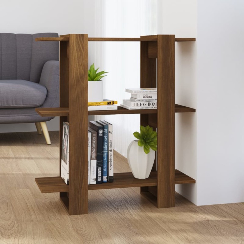 vidaXL Estantería/divisor de espacios roble marrón 80x30x87 cm vidaXL Estantería/divisor de espacios roble marrón 80x30x87 cm
