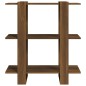 vidaXL Estantería/divisor de espacios roble marrón 80x30x87 cm vidaXL Estantería/divisor de espacios roble marrón 80x30x87 cm