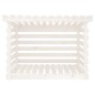 vidaXL Leñero de madera maciza de pino blanco 108x73x79 cm vidaXL Leñero de madera maciza de pino blanco 108x73x79 cm