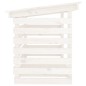 vidaXL Leñero de madera maciza de pino blanco 108x73x79 cm vidaXL Leñero de madera maciza de pino blanco 108x73x79 cm