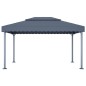 vidaXL Cenador gris antracita aluminio 400x300 cm vidaXL Cenador gris antracita aluminio 400x300 cm
