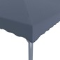 vidaXL Cenador gris antracita aluminio 400x300 cm vidaXL Cenador gris antracita aluminio 400x300 cm