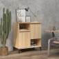 vidaXL Aparador de madera contrachapada roble Sonoma 60x35x70 cm vidaXL Aparador de madera contrachapada roble Sonoma 60x35x70 cm