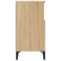 vidaXL Aparador de madera contrachapada roble Sonoma 60x35x70 cm vidaXL Aparador de madera contrachapada roble Sonoma 60x35x70 cm