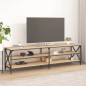 vidaXL Mueble para TV madera contrachapada roble Sonoma 180x40x50 cm vidaXL Mueble para TV madera contrachapada roble Sonoma 180x40x50 cm