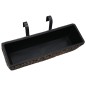 vidaXL Conjunto de jardineras 2 unidades jacinto de agua marrón vidaXL Conjunto de jardineras 2 unidades jacinto de agua marrón