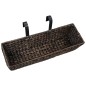 vidaXL Conjunto de jardineras 2 unidades jacinto de agua marrón vidaXL Conjunto de jardineras 2 unidades jacinto de agua marrón