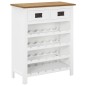 vidaXL Mueble botellero de madera maciza de roble 72x32x90 cm vidaXL Mueble botellero de madera maciza de roble 72x32x90 cm