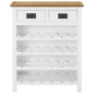 vidaXL Mueble botellero de madera maciza de roble 72x32x90 cm vidaXL Mueble botellero de madera maciza de roble 72x32x90 cm