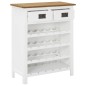 vidaXL Mueble botellero de madera maciza de roble 72x32x90 cm vidaXL Mueble botellero de madera maciza de roble 72x32x90 cm