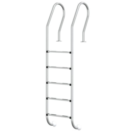 vidaXL Escalera para piscina acero inoxidable 304 54x38x211 cm