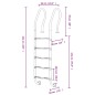 vidaXL Escalera para piscina acero inoxidable 304 54x38x211 cm vidaXL Escalera para piscina acero inoxidable 304 54x38x211 cm