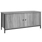 vidaXL Mueble TV con puertas contrachapada gris Sonoma 102x35x45 cm vidaXL Mueble TV con puertas contrachapada gris Sonoma 102x35x45 cm